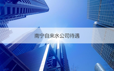 南寧自來(lái)水公司待遇 南寧自來(lái)水公司待遇